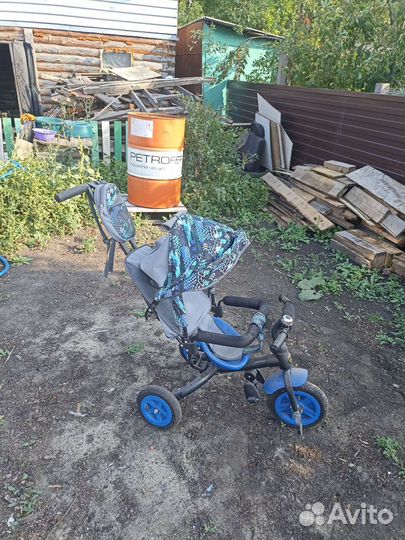 Детский велосипед с родительской ручкой