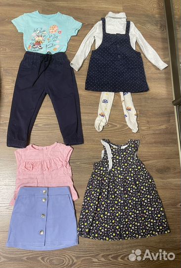 Пакет вещей на девочку 92р