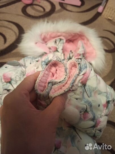 Зимний костюм для девочки 86