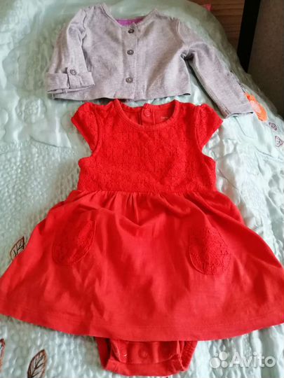 Детские вещи для девочки 9-12 мес
