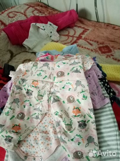 Детская одежда для девочек 74 80 пакетом