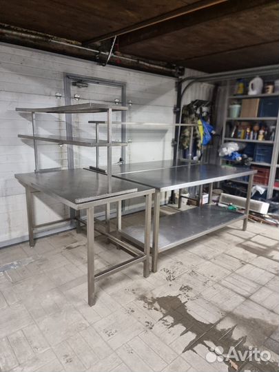 Столы разделочные нержавейка бу и настольные полки