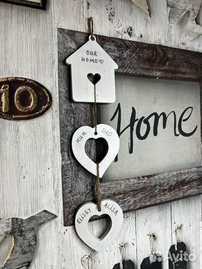 Именной семейный оберег из гипса