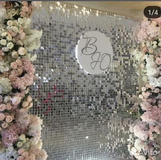 Фотозона живые пайетки