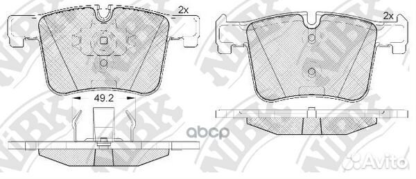 Колодки тормозные PN0558 NiBK