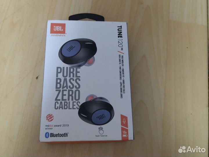 Беспроводные наушники jbl tune 120 tws