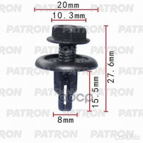 Клипса пластмассовая Acura, Honda применяемость