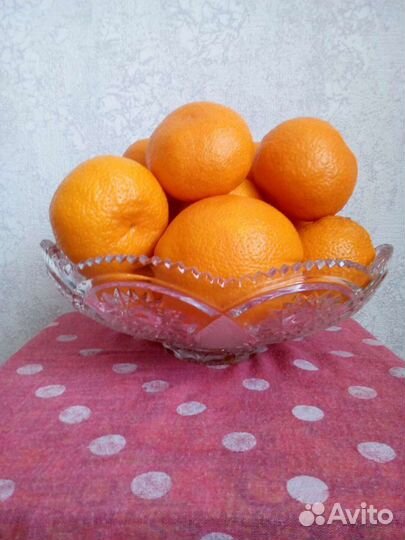 Ваза для фруктов хрусталь