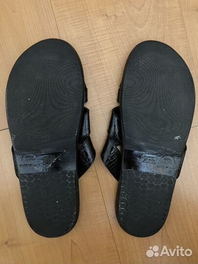 Шлепки мужские кожаные 44
