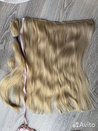 Тресс из натуральных волос 41 см, волна