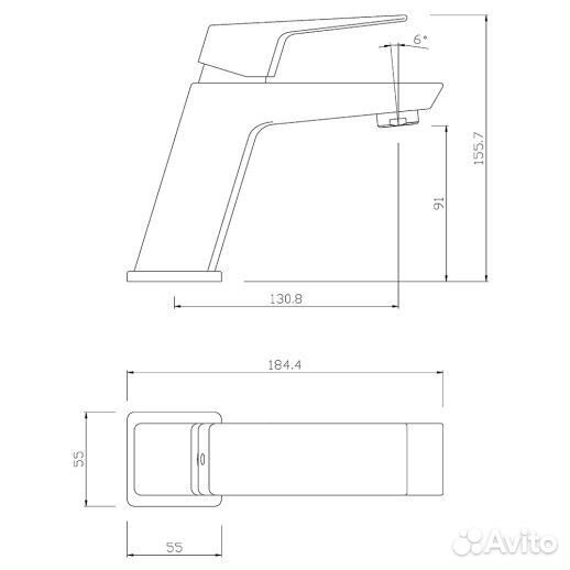Paini Torre Смеситель для раковины, хром