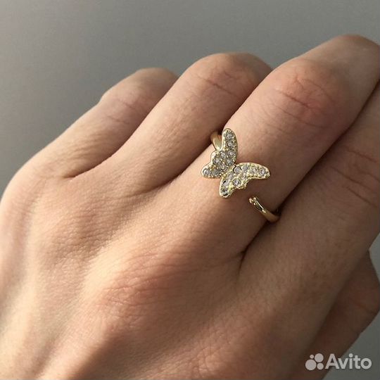 Кольцо с бабочкой кольцо бабочка
