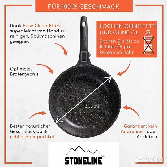 Вок 30см Imagination plus 19948 Stoneline