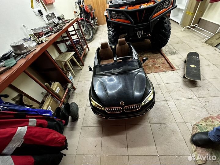 Детский электромобиль двухместный бу BMW