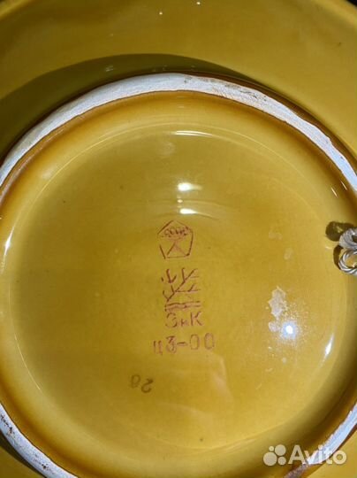 Настенная тарелка зик Конаково