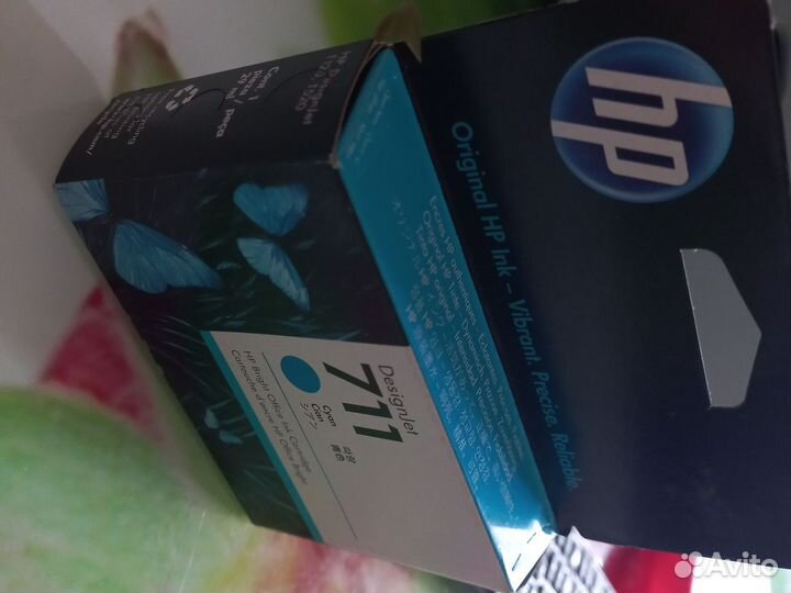 Картридж hp711 голубой