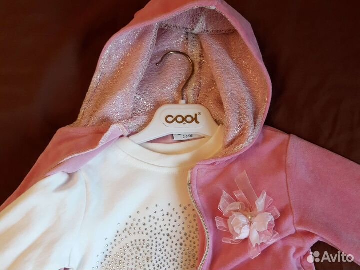 Спортивный костюм тройка на девочку 2-3 г