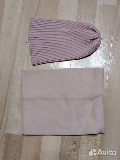 Комплект шапка и снуд для девочки