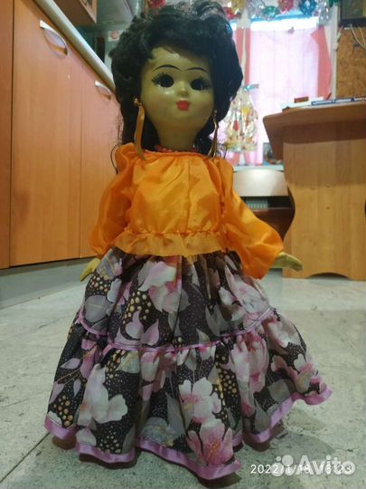 Кукла Цыганка раритетная времён СССР