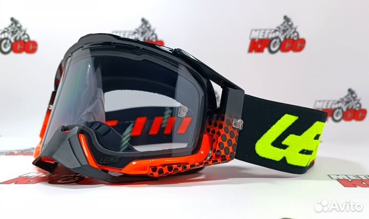 Очки кроссовые leatt Velocity 6.5 Neon Orange/Ligh