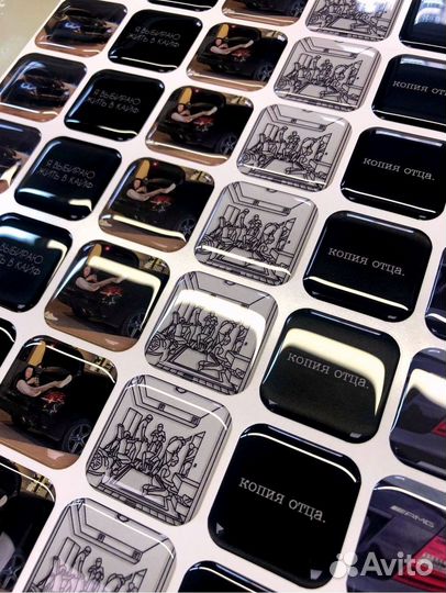 3D стикеры, объёмные наклейки на телефон оптом