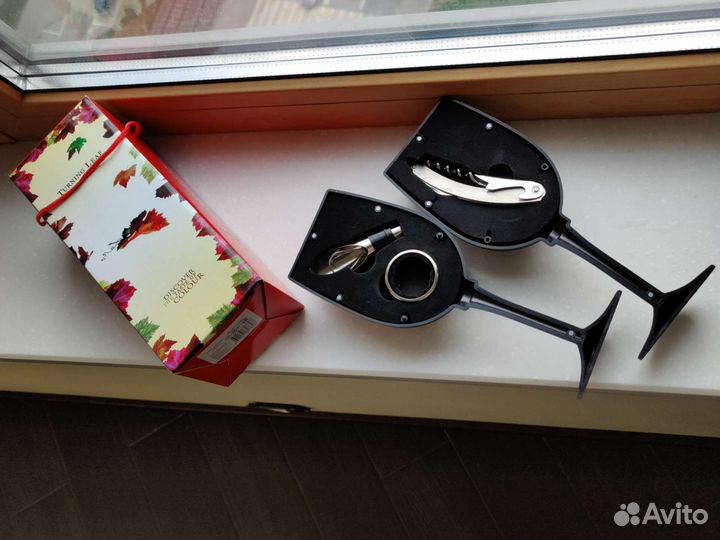 Подарочный набор для вина/штопор/ пробка/ декантер