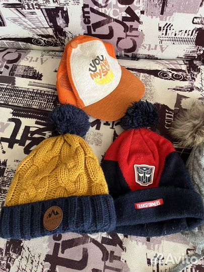 Шапка шарф детские пакетом