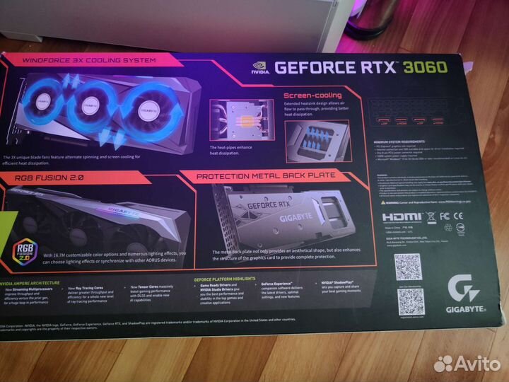 Rtx 3060 12gb gigabyte gaming OC 3X Гарантия днс