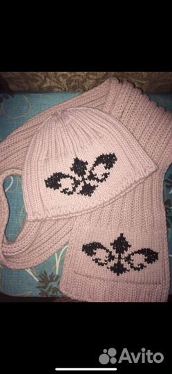 Комплект шапка и шарф женские