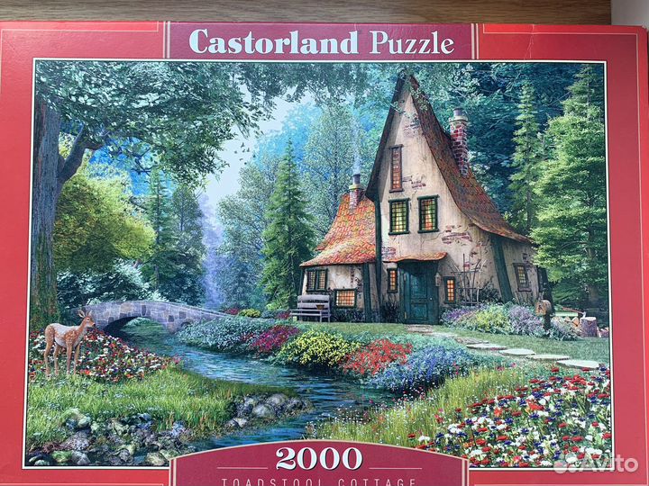 Паззл 2000 элементов castorland toadstool cottage