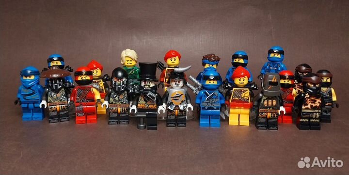 Lego ninjago минифигурки (kai, Jay, Lloyd, Wu)