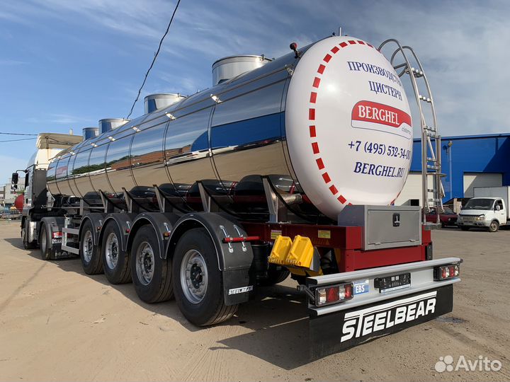 Полуприцеп пищевая цистерна BERGHEL 27000Л 4-осная, 2023