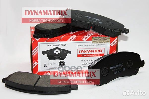 Колодки тормозные DBP1621 dynamatrix-korea