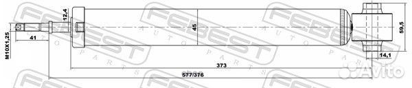Амортизатор задний GAS.twin tube 12650810R Febest