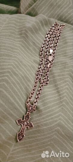 Мужская серебряная цепь бу