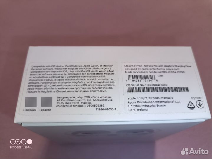 Левый наушник Airpods Pro