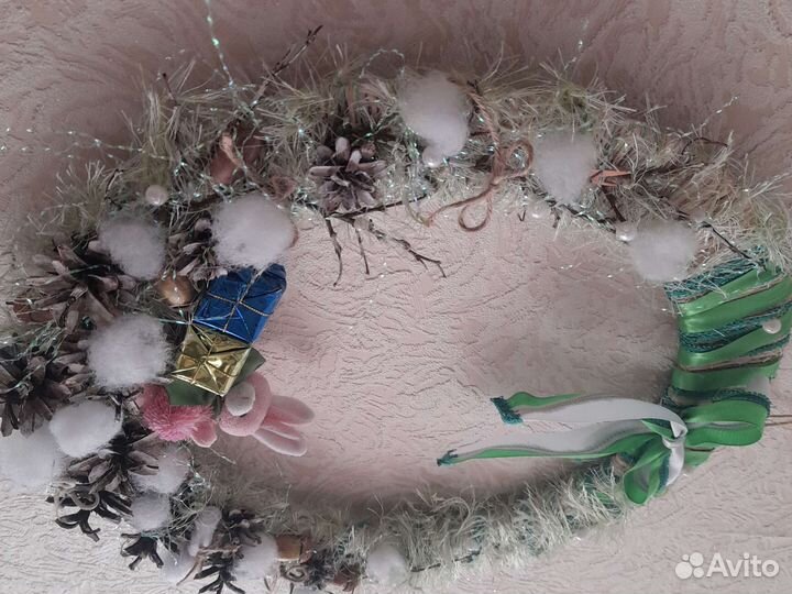 Венок поделка д/украш стен/двер/интерьера