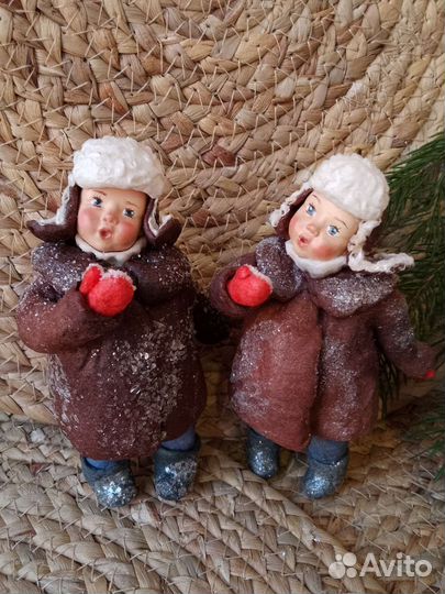 Ватная ёлочная игрушка 