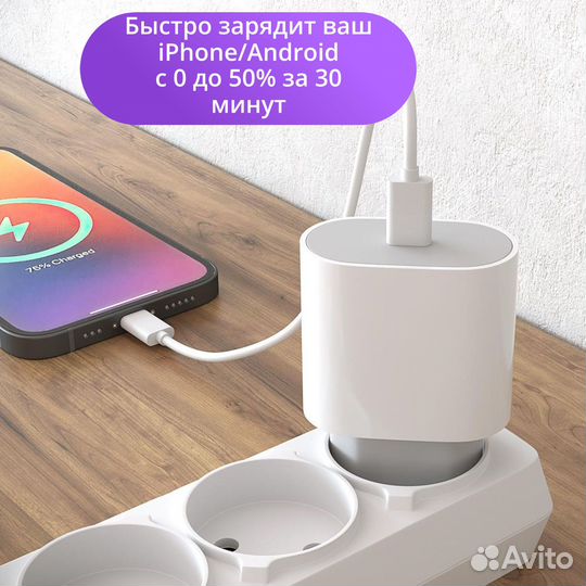 Быстрая Зарядка для iPhone AirPods Android 20w
