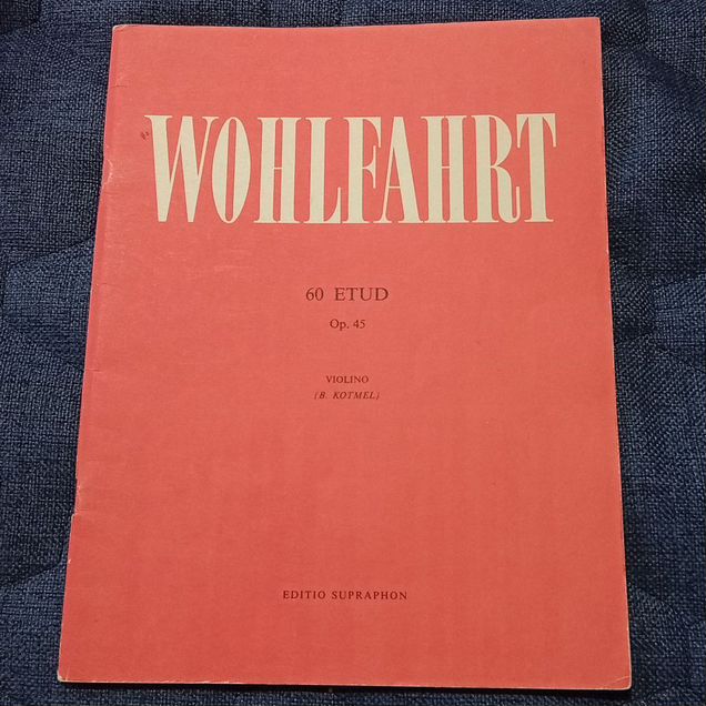 Ноты для скрипки Wohlfahrt 60 etud, op. 45
