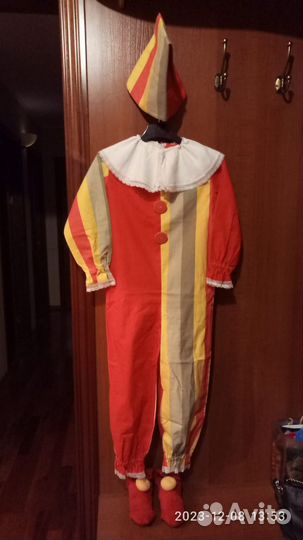 Костюм карнавальный новогодний Петрушка/ Клоун