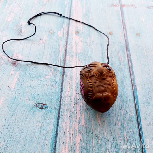 Окарина Сова, свистулька керамика