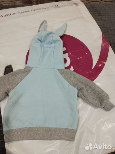 Худи/толстовка детская размер 62 3-6 мес