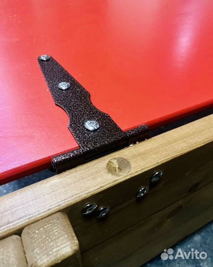 Детская песочница с крышками-столиками 1,5х1,5м