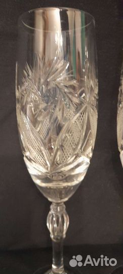 Фужеры хрустальные СССР 21 см