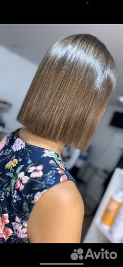 Кератиновое выпрямление волос