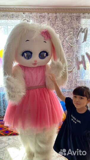 Ростовая кукла зайка и мишка живая открытка