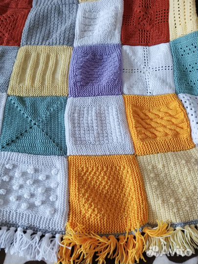 Плед вязаный