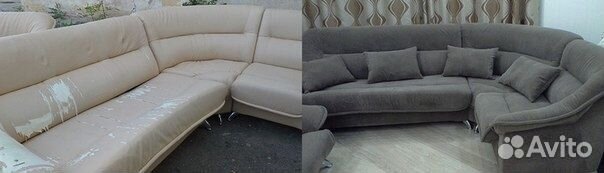 Перетяжка и ремонт мягкой мебели на Дому