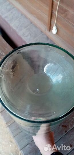 Бутыль стеклянная старинная